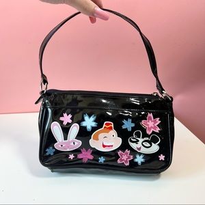 Vintage Y2K 2000s mcbling adorable character glitter purse